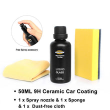 Load image into Gallery viewer, Ceramic Car Coating Liquid Glass 50ML 9H Hardness Car Polish Motorcycle Paint Care Nano Hydrophobic Coating Spray Nozzle Choice