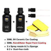 Load image into Gallery viewer, Ceramic Car Coating Liquid Glass 50ML 9H Hardness Car Polish Motorcycle Paint Care Nano Hydrophobic Coating Spray Nozzle Choice