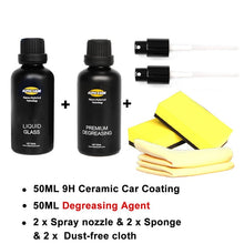 Load image into Gallery viewer, Ceramic Car Coating Liquid Glass 50ML 9H Hardness Car Polish Motorcycle Paint Care Nano Hydrophobic Coating Spray Nozzle Choice