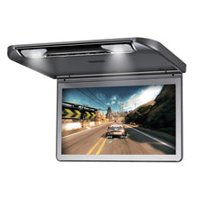 Load image into Gallery viewer, XST 13.3 Inch Car Ceiling Flip Down Roof Mount Monitor with Full 1920x1080 Screen MP5 Player With HDMI USB SD IR FM Transmitter