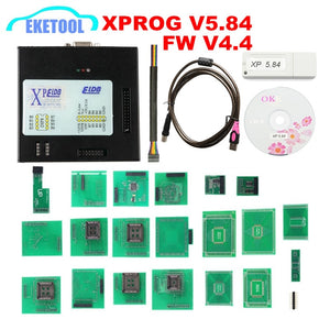 XPROG V5.55 V5.70 V5.74 V5.84 X-PROG M Metal Box Xprog V5.84 XPROG-M ECU Programmer Tool  X Prog M Box V5.84 Full Adapters