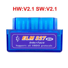 Load image into Gallery viewer, 2018 Super Mini ELM327 Bluetooth V2.1 / V1.5 OBD2 Car Diagnostic Tool ELM 327 Bluetooth For Android/Symbian For OBDII Protocol