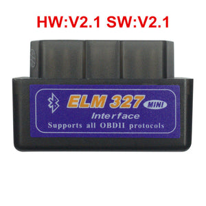 2018 Super Mini ELM327 Bluetooth V2.1 / V1.5 OBD2 Car Diagnostic Tool ELM 327 Bluetooth For Android/Symbian For OBDII Protocol