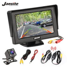 Load image into Gallery viewer, Jansite 4.3 Inch TFT LCD Car Monitor Display Wireless Cameras Reverse Camera Parking System for Car Rearview Monitors NTSC PAL