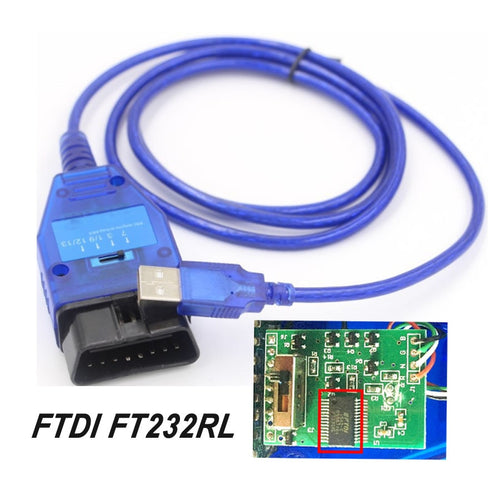 2019 New FTDI FT232RL Chip Auto Car Obd2 Diagnostic Cable for VAG USB for Fiat VAG USB Interface Car Ecu Scan Tool 4 Way Switch