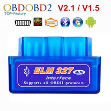 Load image into Gallery viewer, 2018 Super Mini ELM327 Bluetooth V2.1 / V1.5 OBD2 Car Diagnostic Tool ELM 327 Bluetooth For Android/Symbian For OBDII Protocol