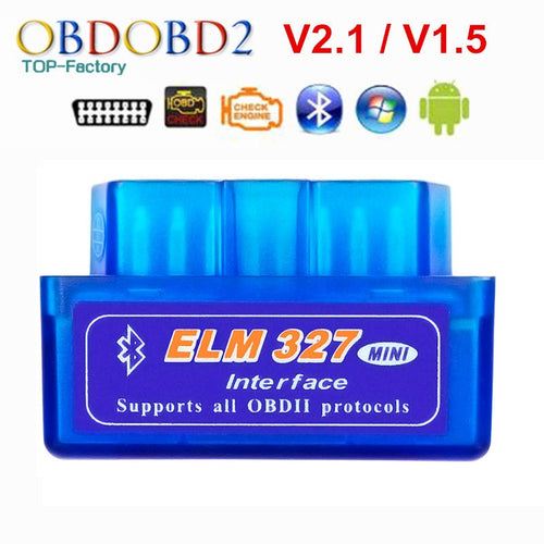 2018 Super Mini ELM327 Bluetooth V2.1 / V1.5 OBD2 Car Diagnostic Tool ELM 327 Bluetooth For Android/Symbian For OBDII Protocol