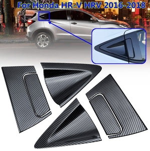 For Honda for HR-V HRV 2016-2018 Car Accessories 6pcs ABS Chrome/Carbon fiber Side Rear Door Handle Cover Bowl Cover Insert Trim