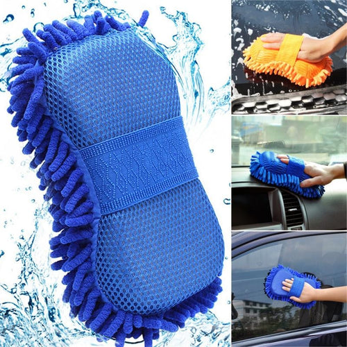 Ultrafine Fiber Chenille Anthozoan Car Wash Gloves Brushes Microfiber Car Motorcycle Washer Car Care Cleaning Brushes