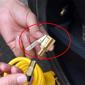 1PC Car Auto Brass 8mm Tyre Wheel Tire Air Chuck Inflator Pump Valve Clip Clamp Connector Adapter car accessories free shipping