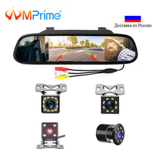 Load image into Gallery viewer, Podofo 4.3 inch Car HD Rearview Mirror Monitor CCD Video Auto Parking Assistance LED Night Vision Reversing Rear View Camera