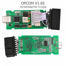 Load image into Gallery viewer, Newt Firmware OPCOM 1.99 1.95 1.78 1.70 1.65 OBD2 CAN-BUS Code Reader For Opel OP COM OP-COM Diagnostic PIC18F458 FTDI Chip