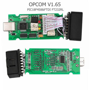 Newt Firmware OPCOM 1.99 1.95 1.78 1.70 1.65 OBD2 CAN-BUS Code Reader For Opel OP COM OP-COM Diagnostic PIC18F458 FTDI Chip