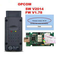 Load image into Gallery viewer, Newt Firmware OPCOM 1.99 1.95 1.78 1.70 1.65 OBD2 CAN-BUS Code Reader For Opel OP COM OP-COM Diagnostic PIC18F458 FTDI Chip