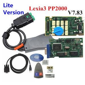 Free ship Full Chips 2019 Diagbox V7.83 with 921815C Firmware Lexia3 PP2000 V48/V25 Lexia 3 For Citroen/Peugeot diagnostic tool