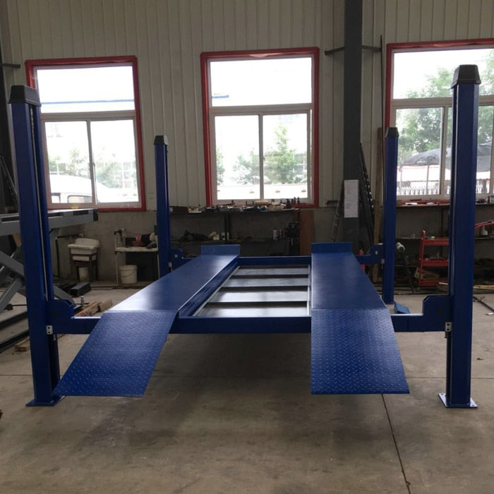 Good Sell 4 Tons Floor plate four Post Lift For repairing Car Mutil Lateral Shape Column Design