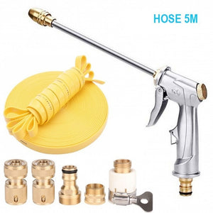 OPQR Jet Garden Watering Flexible Water Hose High Pressure Leak Proof Pistol Grip Sprayer Spray Nozzle Expanding Hoses 50FT