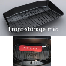 Load image into Gallery viewer, Customized for Tesla Model 3 Cargo Liner Rear Cargo Tray Trunk Floor Mat Black Rubber Waterproof