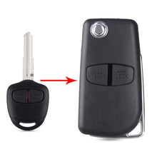 Load image into Gallery viewer, Dandkey 2 3 Buttons Modified Car key Case Shell For Mitsubishi Lancer ASX Grandis Evolution Outlander LANCER-EX Left/Right Blade