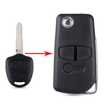 Load image into Gallery viewer, Dandkey 2 3 Buttons Modified Car key Case Shell For Mitsubishi Lancer ASX Grandis Evolution Outlander LANCER-EX Left/Right Blade