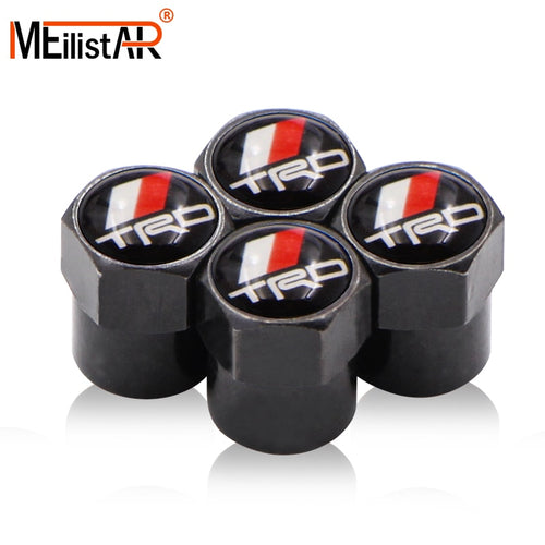 4PCS/set Auto Accessories Car Wheel Tire Parts Valve Stem Caps Cover For ToyoTa CROWN REIZ TRD Racing Tire Car styling