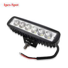 Load image into Gallery viewer, ANMINGPU 6'' 18W LED Work Light Bar Spot/Flood for Truck Bus Off Road 4x4 Truck 4WD Car Fog Light Assembly Daytime Running Light