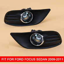 Load image into Gallery viewer, 1 Pair 12V Car Fog Lamp Assembly with Fog Light Chrome Covers and Wire Relay Switch Button for Ford Focus Sedan 2009 2010 2011