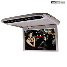 Load image into Gallery viewer, XST 17.3 Inch Car Roof Mount Monitor Flip Down TFT LCD Player With HD 1080P Video USB FM HDMI SD Touch Button Ceiling MP5 Player