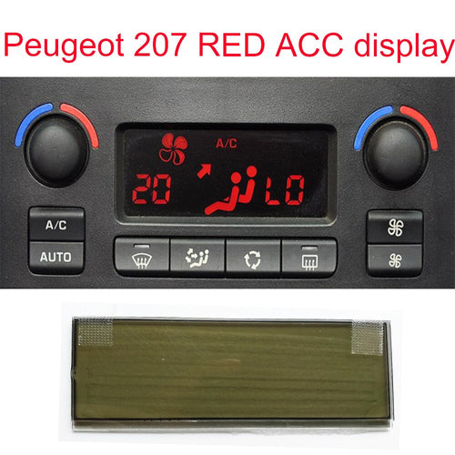 Car  Air Conditioning Pixel Repair Air Conditioning ACC Information Monitors Screen for Peugeot 207 red led display