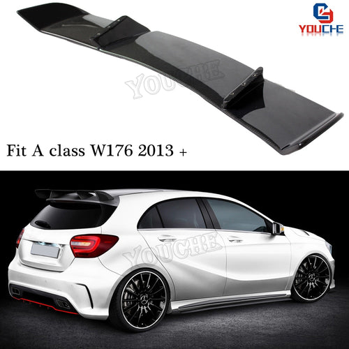 for Mercedes W176 A Class 5-door Hatchback 2013 - 2018 A180 A200 A250 A45 AMG R Style Carbon Fiber Rear Boot Spoiler Tail Lid