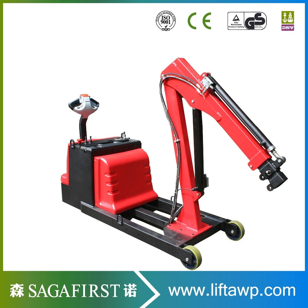 Mini Hydraulic Folding Floor Cranes for Industrial Lifting