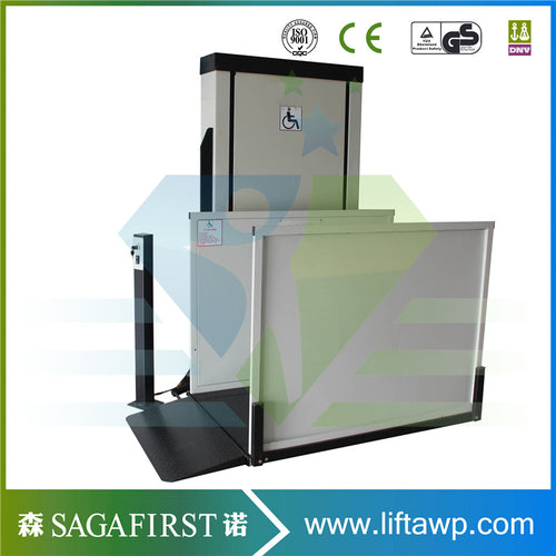 CE Certified Custom Height Vertical Platform Lift For Wheelchair Lifting