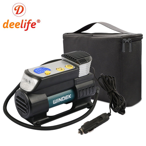 Deelife Car Air Compressor Digital Tire Inflator 12V with Preset Tyre pressure & Auto Stop & Super Fast for SUV Inflatable Pump