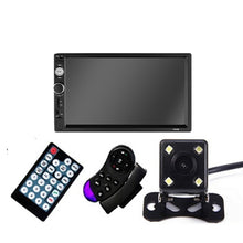 Load image into Gallery viewer, 2 Din Car Radio Autoradio 7&quot; HD Multimedia Player Touch Screen Auto Audio Car Stereo MP5 Bluetooth USB TF FM Rear View Camera