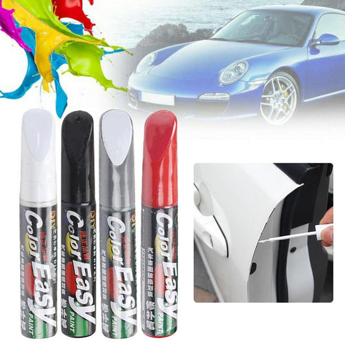 Car Paint Scratches Repair Pen Brush Waterproof Paint Marker Pen Car Tyre Tread Care Automotive Maintain Black White Red Silver